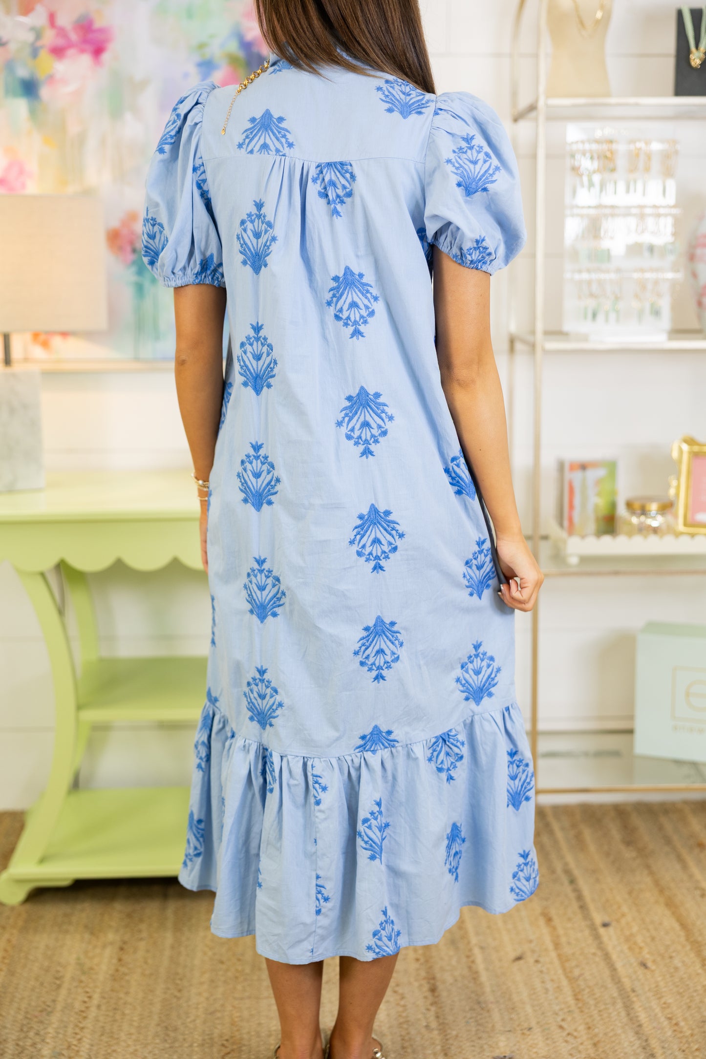 Sunny Saturdays Midi Dress-Midi Dress-Entro-The Village Shoppe, Women’s Fashion Boutique, Shop Online and In Store - Located in Muscle Shoals, AL.