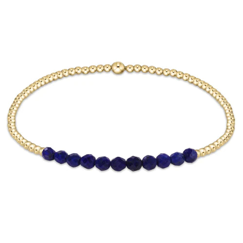 E Newton Gold Bliss Pattern 2mm Bead Bracelet - Lapis-Bracelets-ENEWTON-The Village Shoppe, Women’s Fashion Boutique, Shop Online and In Store - Located in Muscle Shoals, AL.