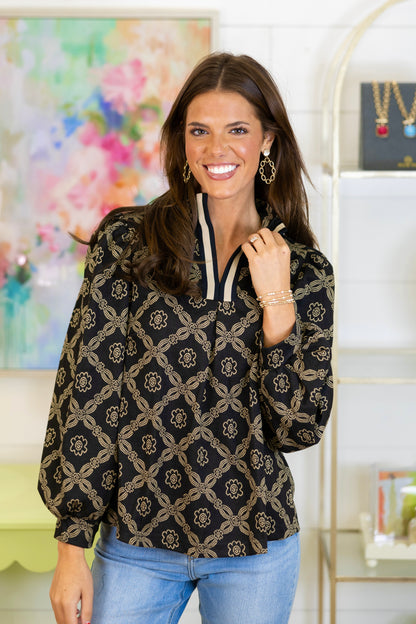 The Kaley Top-Long Sleeves-Umgee-The Village Shoppe, Women’s Fashion Boutique, Shop Online and In Store - Located in Muscle Shoals, AL.