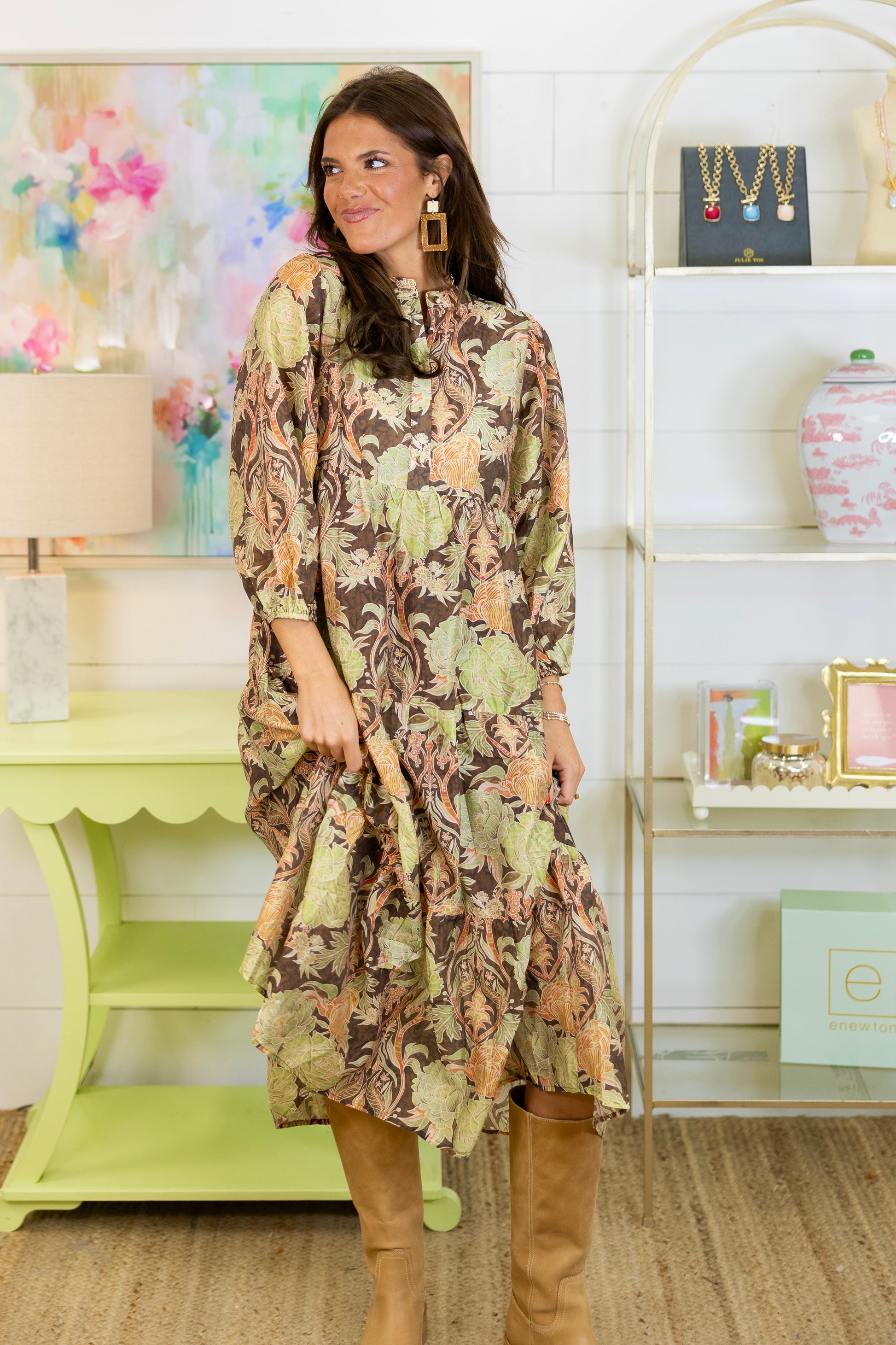 The Mabel Midi Dress-Midi Dress-Umgee-The Village Shoppe, Women’s Fashion Boutique, Shop Online and In Store - Located in Muscle Shoals, AL.