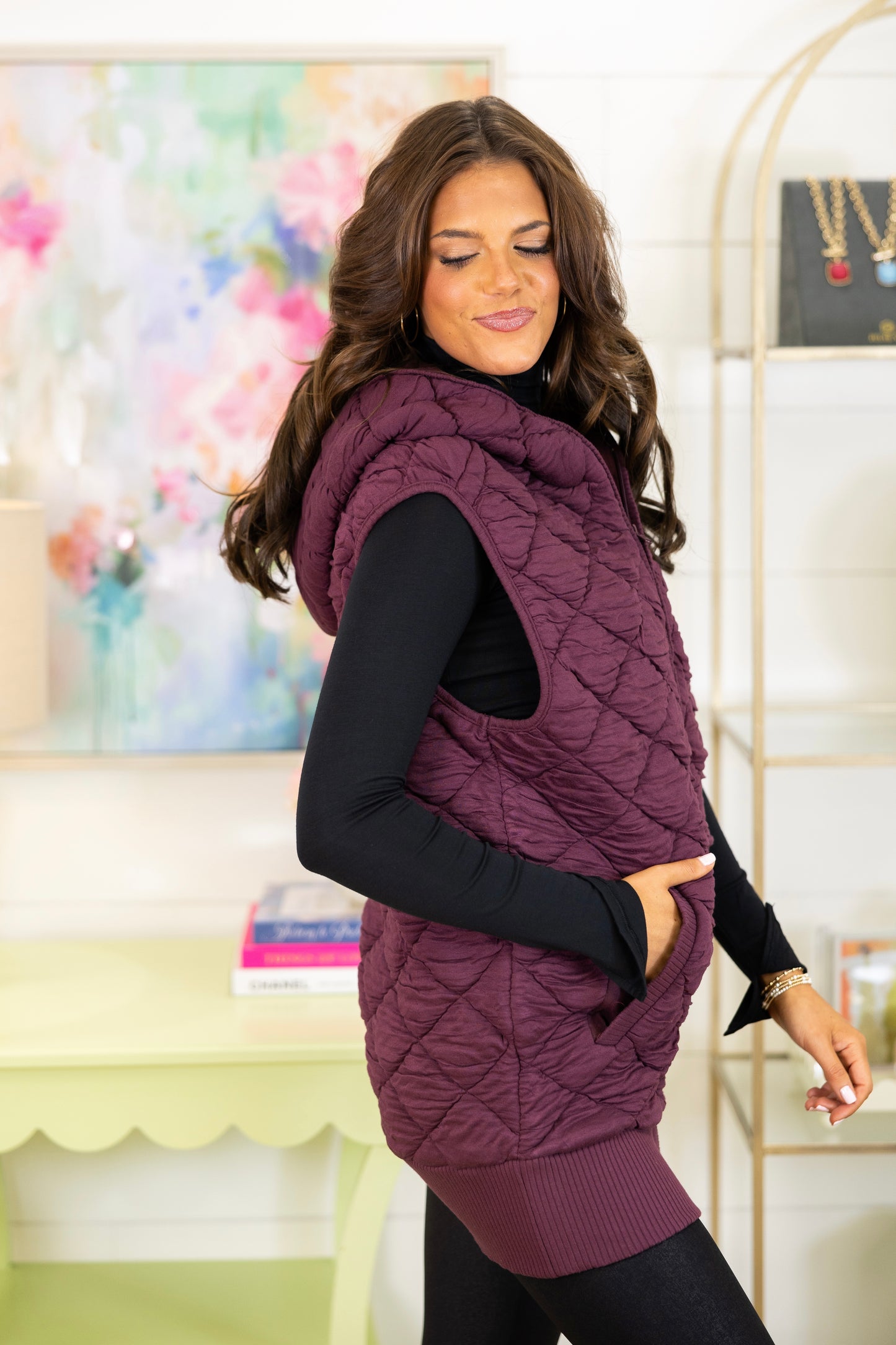 The Winslet Quilted Vest-Vest-Mono B-The Village Shoppe, Women’s Fashion Boutique, Shop Online and In Store - Located in Muscle Shoals, AL.