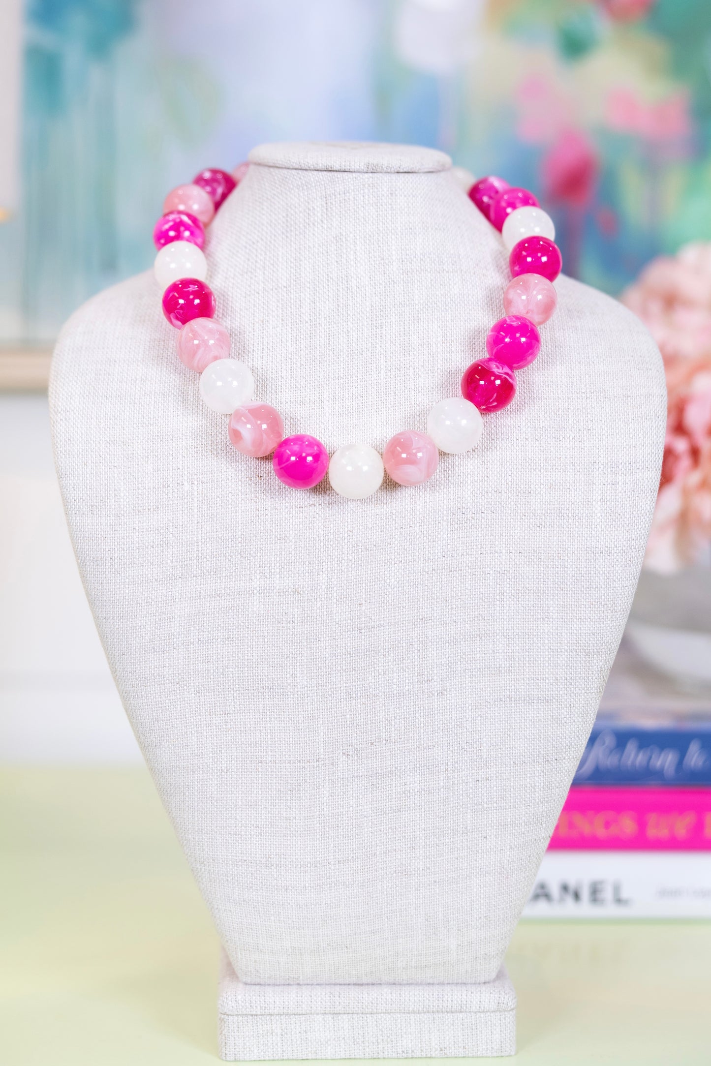 Sweet Tart Beaded Necklace-Necklaces-Hart Designs-The Village Shoppe, Women’s Fashion Boutique, Shop Online and In Store - Located in Muscle Shoals, AL.