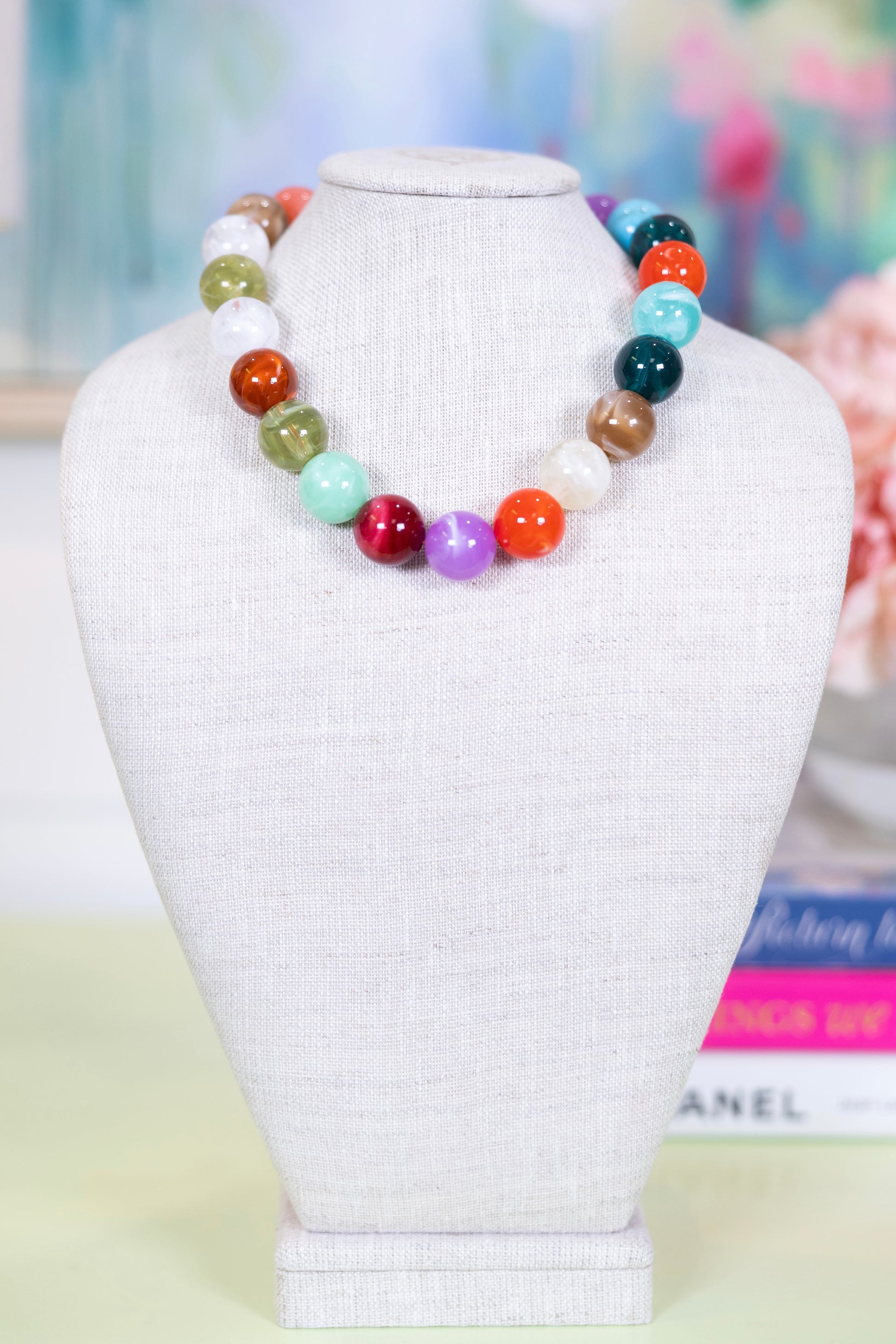 Sweet Tart Beaded Necklace-Necklaces-Hart Designs-The Village Shoppe, Women’s Fashion Boutique, Shop Online and In Store - Located in Muscle Shoals, AL.