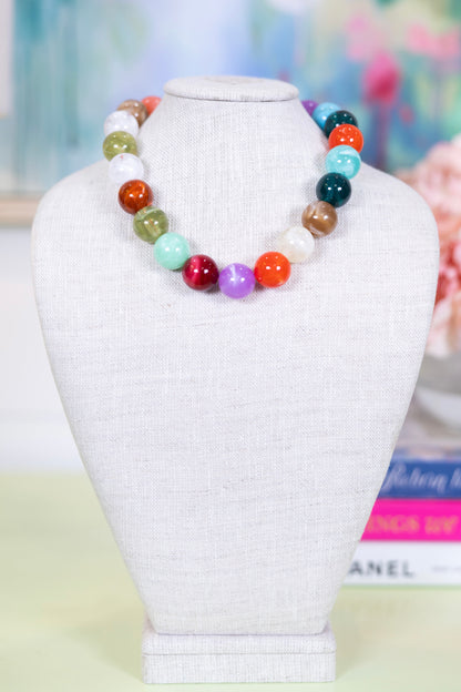 Sweet Tart Beaded Necklace-Necklaces-Hart Designs-The Village Shoppe, Women’s Fashion Boutique, Shop Online and In Store - Located in Muscle Shoals, AL.