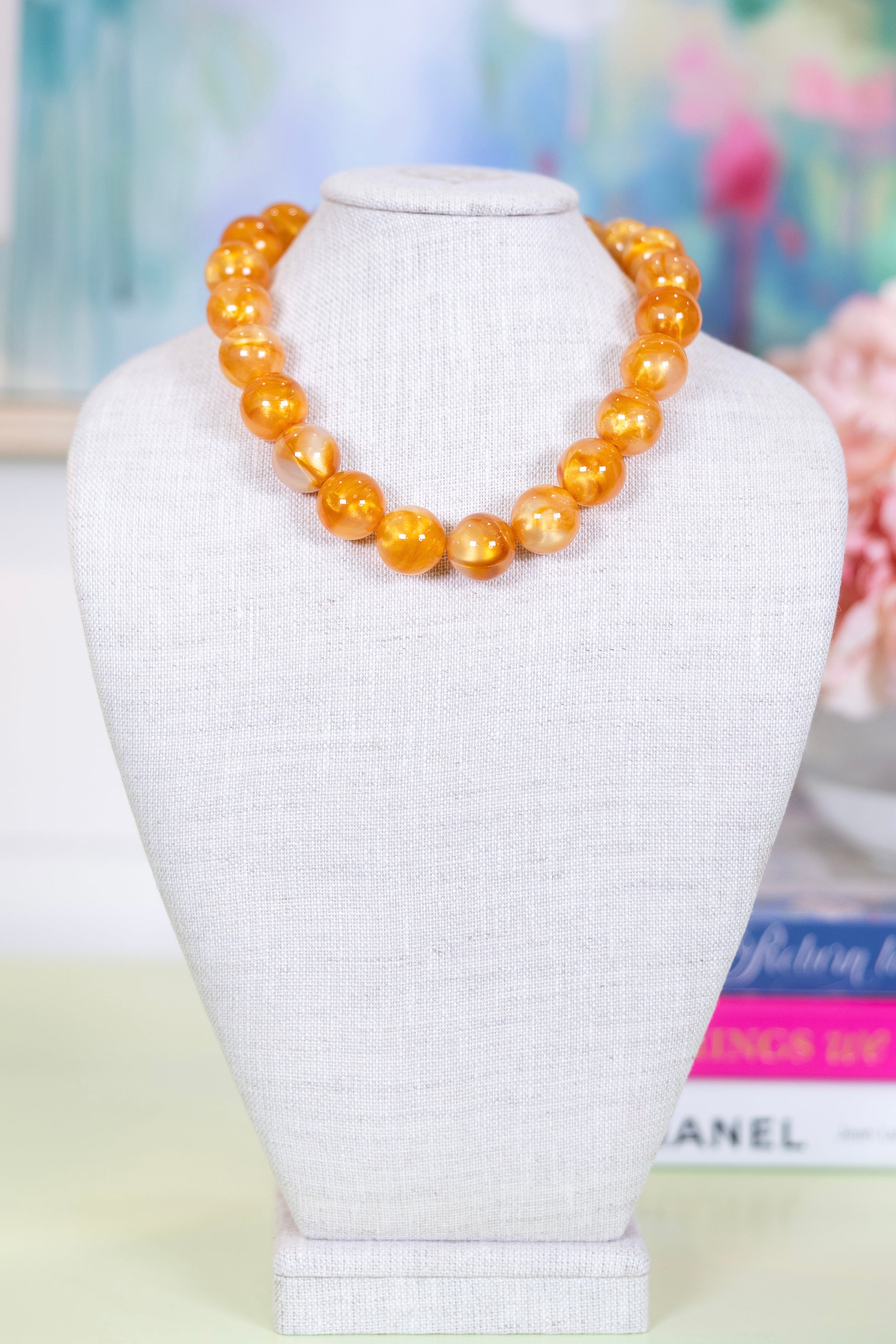 Sweet Tart Beaded Necklace-Necklaces-Hart Designs-The Village Shoppe, Women’s Fashion Boutique, Shop Online and In Store - Located in Muscle Shoals, AL.