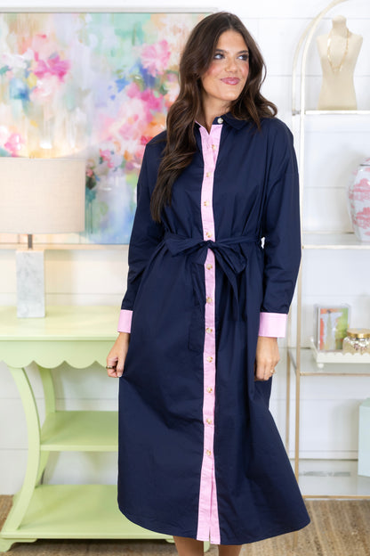 The Somerset Shirt Dress-Midi Dress-Jodifl-The Village Shoppe, Women’s Fashion Boutique, Shop Online and In Store - Located in Muscle Shoals, AL.