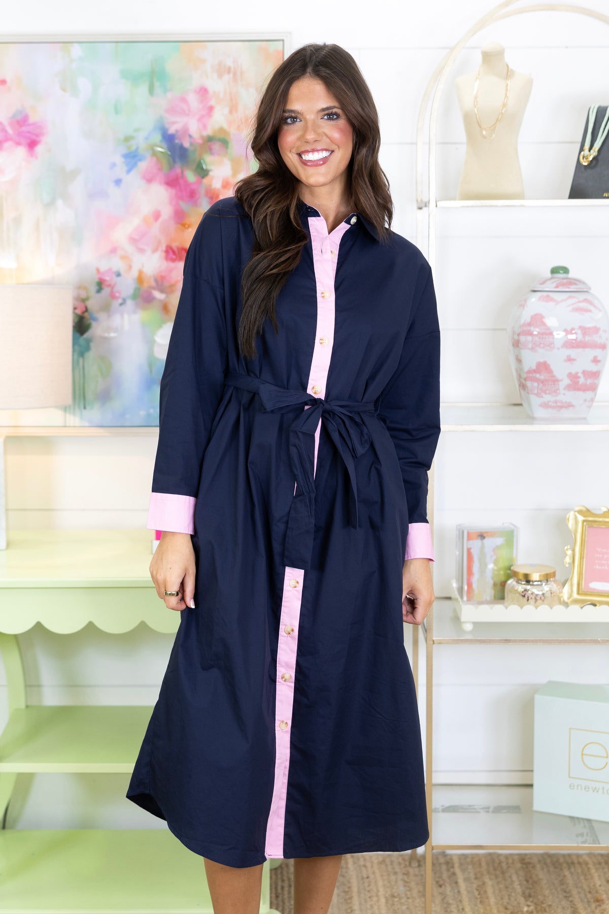 The Somerset Shirt Dress-Midi Dress-Jodifl-The Village Shoppe, Women’s Fashion Boutique, Shop Online and In Store - Located in Muscle Shoals, AL.
