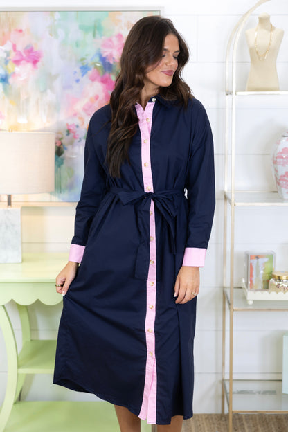 The Somerset Shirt Dress-Midi Dress-Jodifl-The Village Shoppe, Women’s Fashion Boutique, Shop Online and In Store - Located in Muscle Shoals, AL.