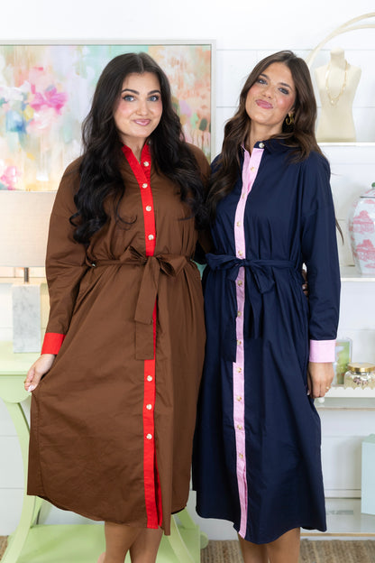 The Somerset Shirt Dress-Midi Dress-Jodifl-The Village Shoppe, Women’s Fashion Boutique, Shop Online and In Store - Located in Muscle Shoals, AL.