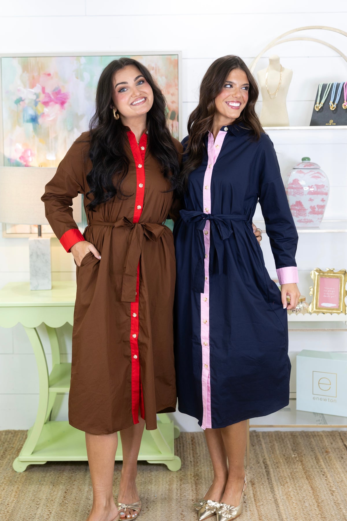 The Somerset Shirt Dress-Midi Dress-Jodifl-The Village Shoppe, Women’s Fashion Boutique, Shop Online and In Store - Located in Muscle Shoals, AL.