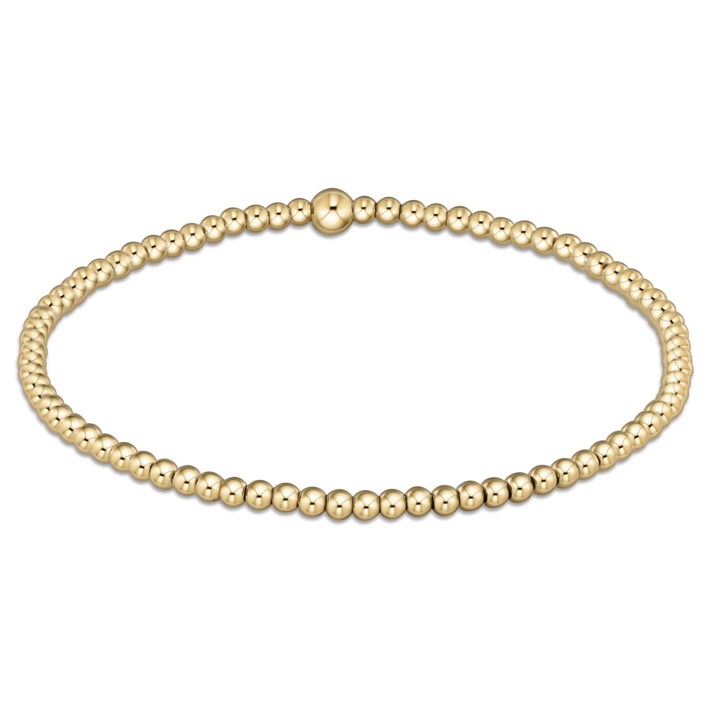 E Newton Classic Gold 2.5mm Bead Bracelet-Bracelets-ENEWTON-The Village Shoppe, Women’s Fashion Boutique, Shop Online and In Store - Located in Muscle Shoals, AL.
