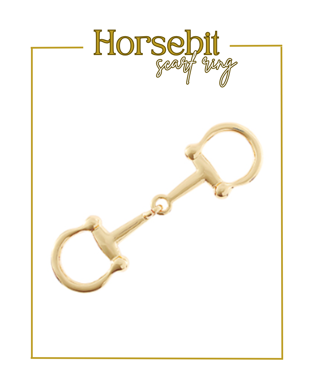 Horse Bit Scarf Ring-Scarf-Golden Stella-The Village Shoppe, Women’s Fashion Boutique, Shop Online and In Store - Located in Muscle Shoals, AL.