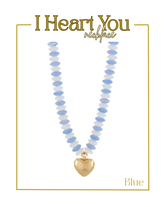 I Heart You Necklace-Necklaces-Golden Stella-The Village Shoppe, Women’s Fashion Boutique, Shop Online and In Store - Located in Muscle Shoals, AL.