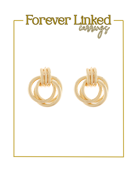 Forever Linked Earrings-Earrings-Golden Stella-The Village Shoppe, Women’s Fashion Boutique, Shop Online and In Store - Located in Muscle Shoals, AL.