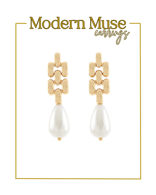 Modern Muse Earrings-Earrings-Golden Stella-The Village Shoppe, Women’s Fashion Boutique, Shop Online and In Store - Located in Muscle Shoals, AL.