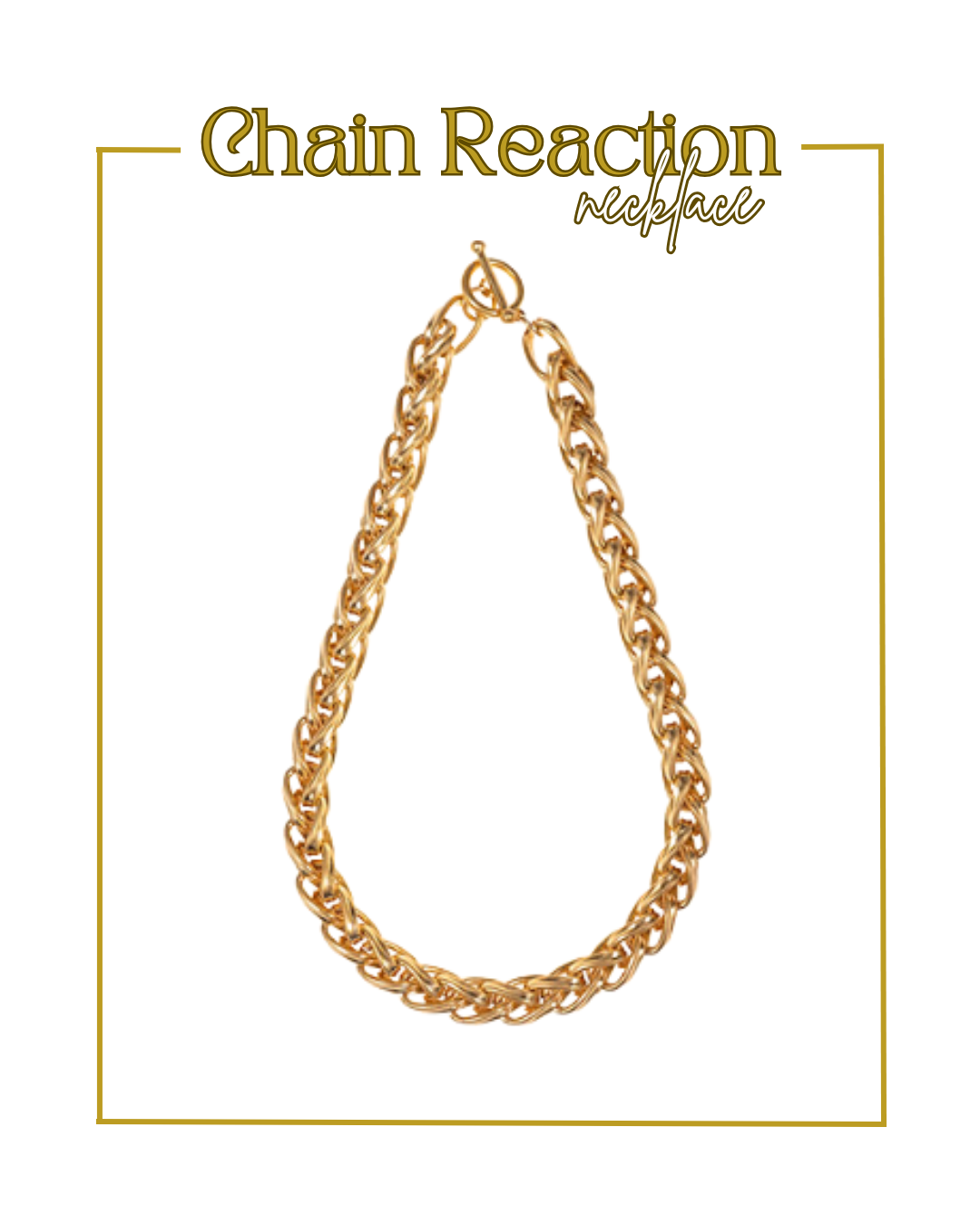 Chain Reaction Necklace-Necklaces-Golden Stella-The Village Shoppe, Women’s Fashion Boutique, Shop Online and In Store - Located in Muscle Shoals, AL.
