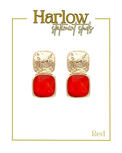 Harlow Statement Studs-Earrings-Golden Stella-The Village Shoppe, Women’s Fashion Boutique, Shop Online and In Store - Located in Muscle Shoals, AL.