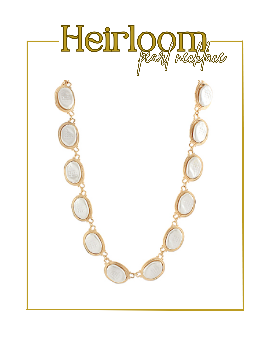 Heirloom Pearl Necklace-Necklaces-Golden Stella-The Village Shoppe, Women’s Fashion Boutique, Shop Online and In Store - Located in Muscle Shoals, AL.