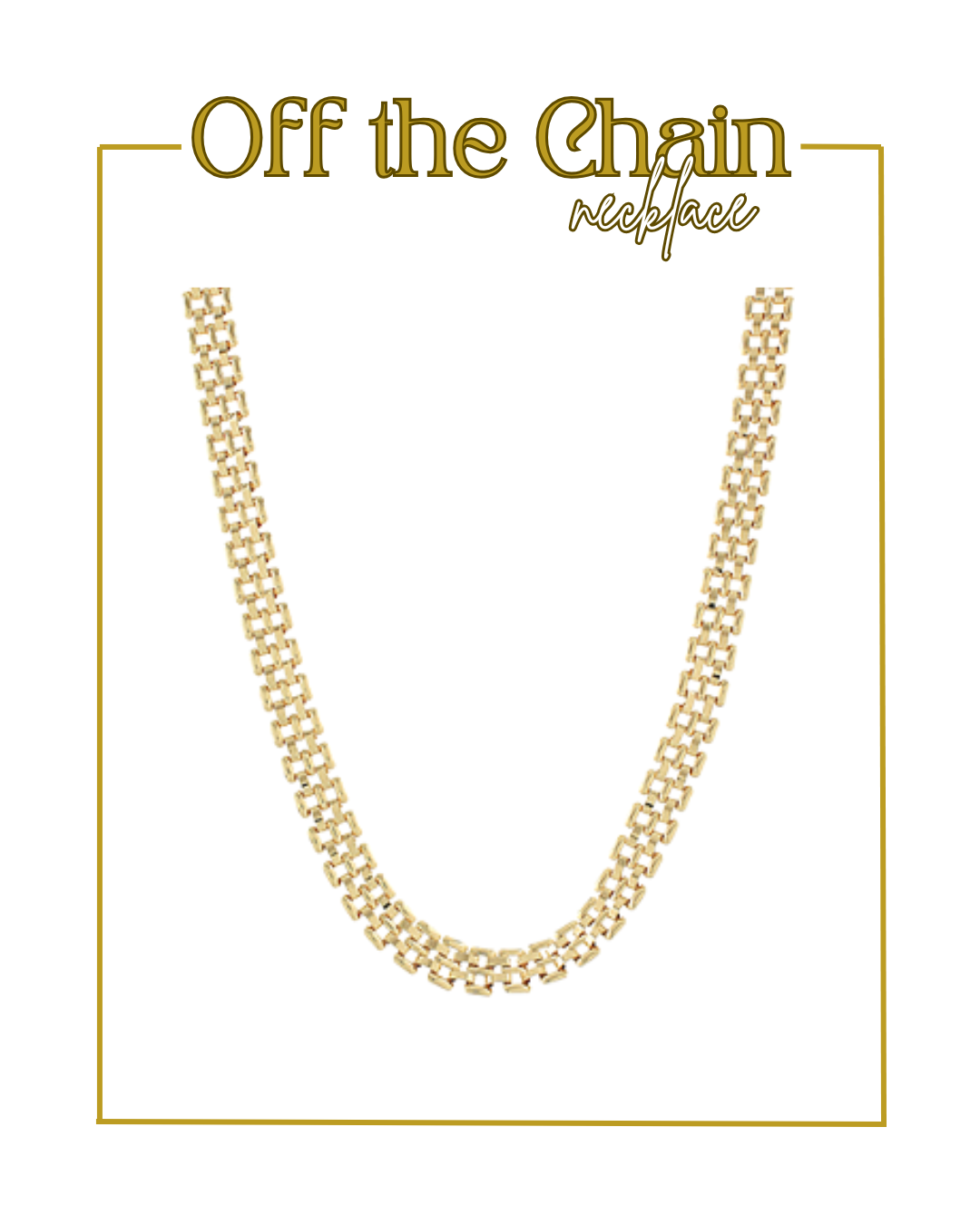 Off the Chain Necklace-Necklaces-Golden Stella-The Village Shoppe, Women’s Fashion Boutique, Shop Online and In Store - Located in Muscle Shoals, AL.