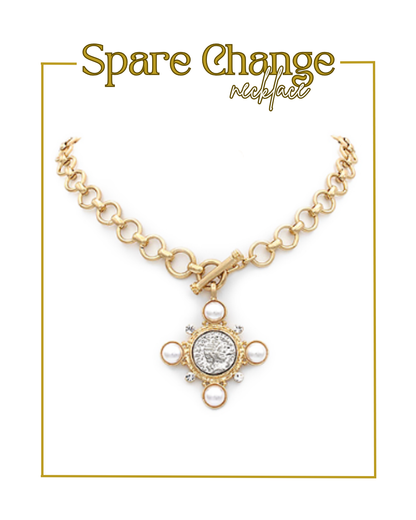 Spare Change Necklace-Necklaces-Golden Stella-The Village Shoppe, Women’s Fashion Boutique, Shop Online and In Store - Located in Muscle Shoals, AL.
