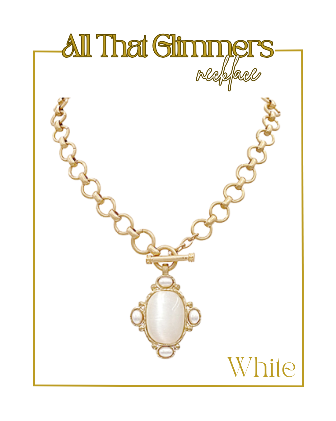 All That Glimmers Necklace-Necklaces-Golden Stella-The Village Shoppe, Women’s Fashion Boutique, Shop Online and In Store - Located in Muscle Shoals, AL.