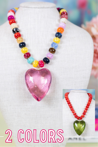 Clear Intentions Pendant Necklace-Necklaces-Hart Designs-The Village Shoppe, Women’s Fashion Boutique, Shop Online and In Store - Located in Muscle Shoals, AL.