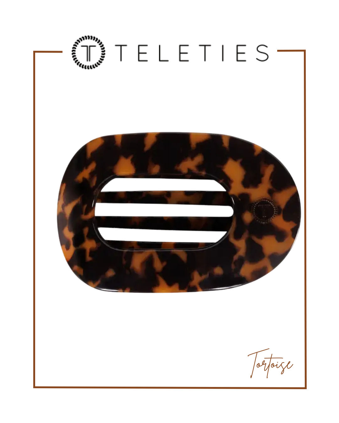 TELETIES Flat Round Hair Clip | Large-Claw Clips-TELETIES-The Village Shoppe, Women’s Fashion Boutique, Shop Online and In Store - Located in Muscle Shoals, AL.