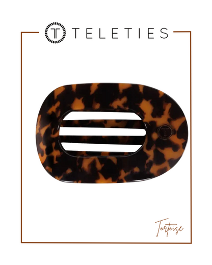 TELETIES Flat Round Hair Clip | Large-Claw Clips-TELETIES-The Village Shoppe, Women’s Fashion Boutique, Shop Online and In Store - Located in Muscle Shoals, AL.