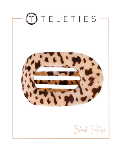 TELETIES Flat Round Hair Clip | Large-Claw Clips-TELETIES-The Village Shoppe, Women’s Fashion Boutique, Shop Online and In Store - Located in Muscle Shoals, AL.