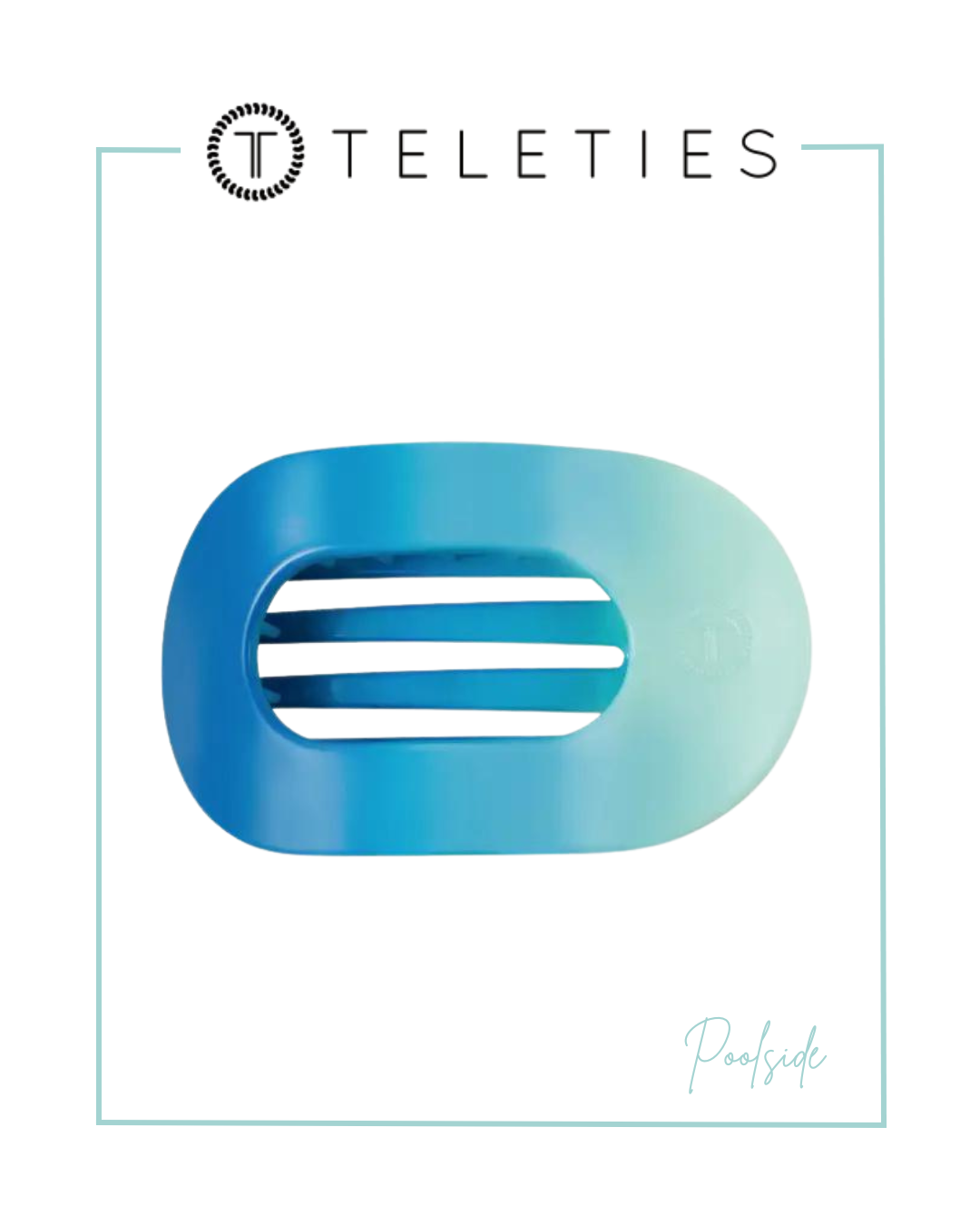 TELETIES Flat Round Hair Clip | Large-Claw Clips-TELETIES-The Village Shoppe, Women’s Fashion Boutique, Shop Online and In Store - Located in Muscle Shoals, AL.