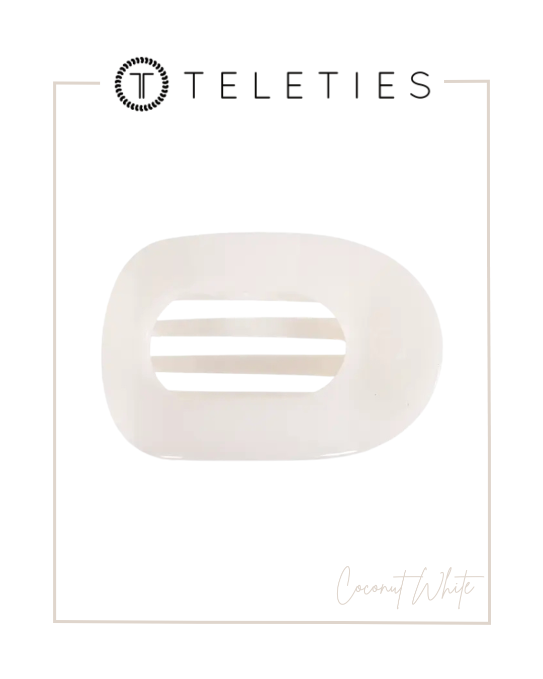 TELETIES Flat Round Hair Clip | Large-Claw Clips-TELETIES-The Village Shoppe, Women’s Fashion Boutique, Shop Online and In Store - Located in Muscle Shoals, AL.