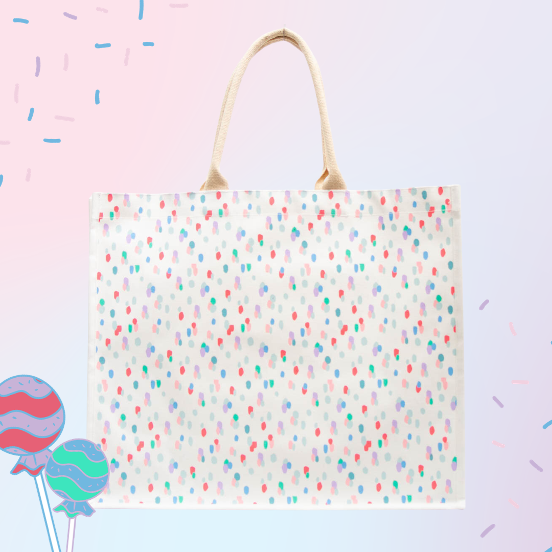 Candy Land Carryall Tote-Canvas Tote-The Royal Standard-The Village Shoppe, Women’s Fashion Boutique, Shop Online and In Store - Located in Muscle Shoals, AL.