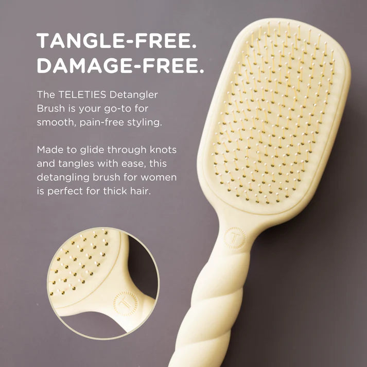 TELETIES Detangler Hair Brush-Hair Brush-TELETIES-The Village Shoppe, Women’s Fashion Boutique, Shop Online and In Store - Located in Muscle Shoals, AL.