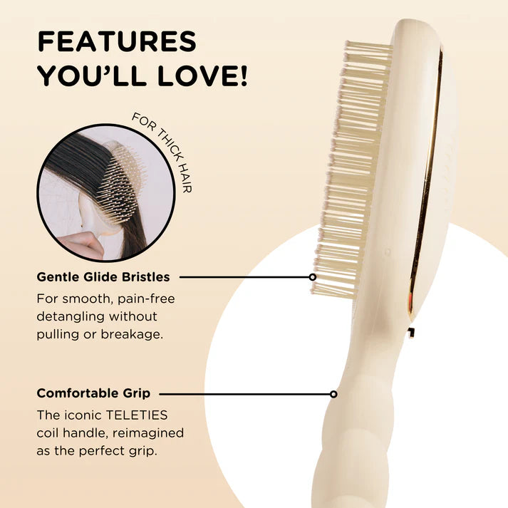 TELETIES Detangler Hair Brush-Hair Brush-TELETIES-The Village Shoppe, Women’s Fashion Boutique, Shop Online and In Store - Located in Muscle Shoals, AL.