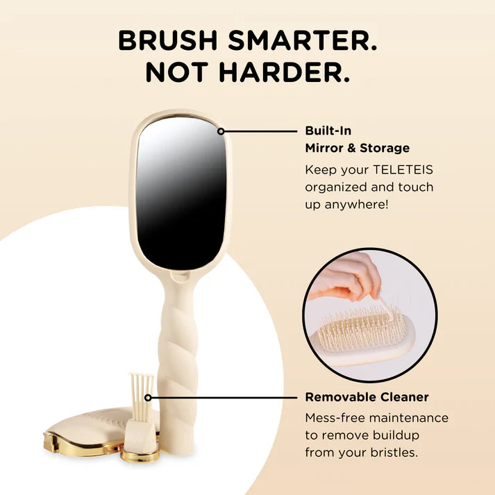 TELETIES Detangler Hair Brush-Hair Brush-TELETIES-The Village Shoppe, Women’s Fashion Boutique, Shop Online and In Store - Located in Muscle Shoals, AL.