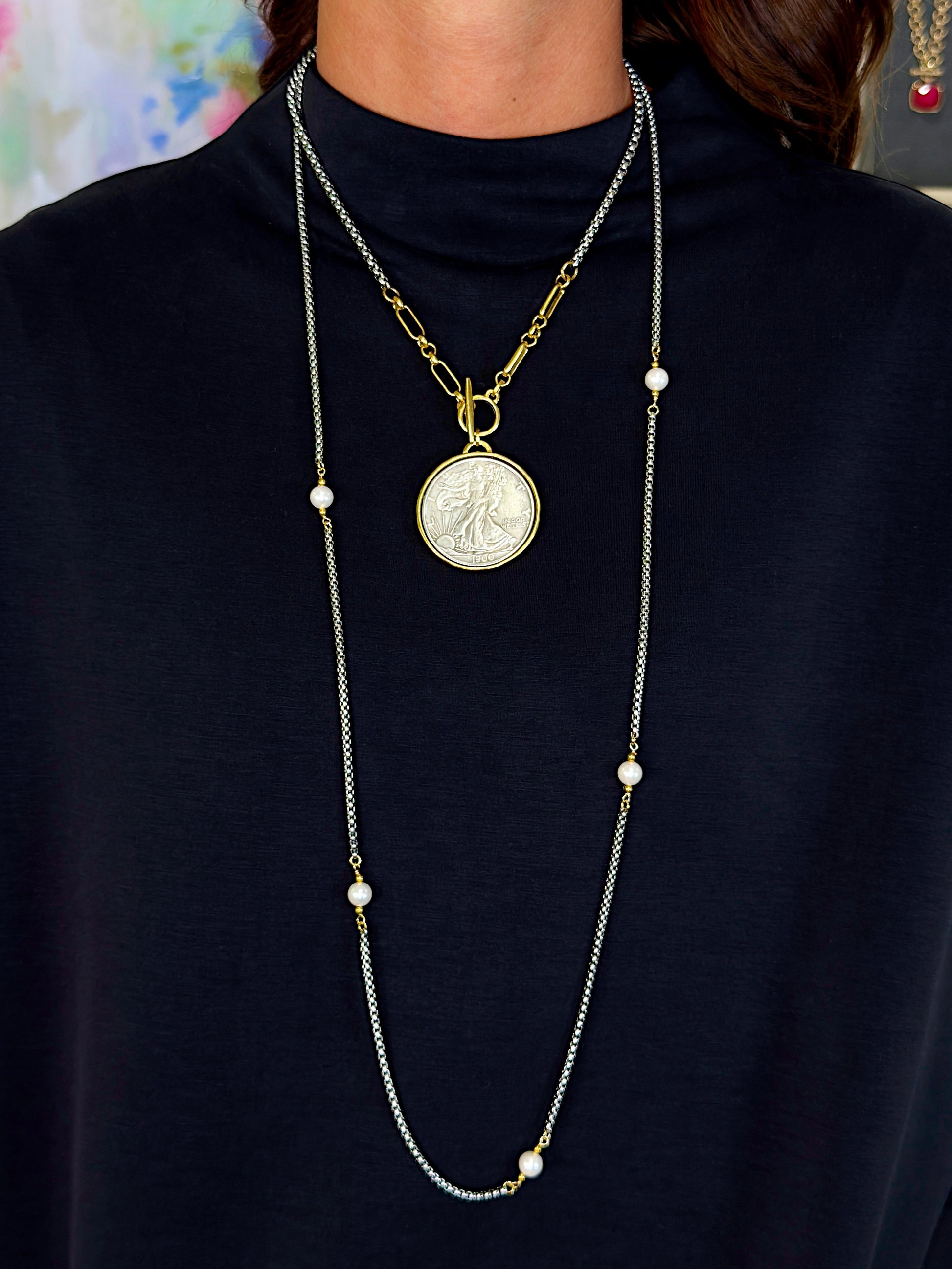 Money Talks Necklace-Necklaces-The Village Shoppe-The Village Shoppe, Women’s Fashion Boutique, Shop Online and In Store - Located in Muscle Shoals, AL.