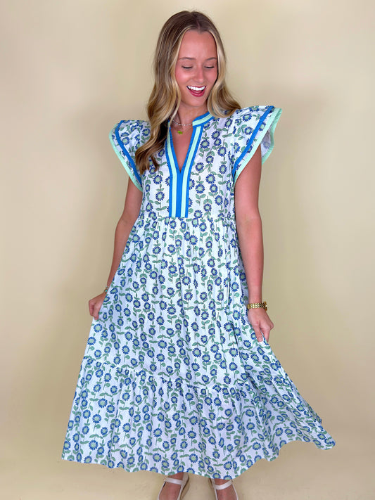 The Hilary Midi Dress-Midi Dress-Entro-The Village Shoppe, Women’s Fashion Boutique, Shop Online and In Store - Located in Muscle Shoals, AL.