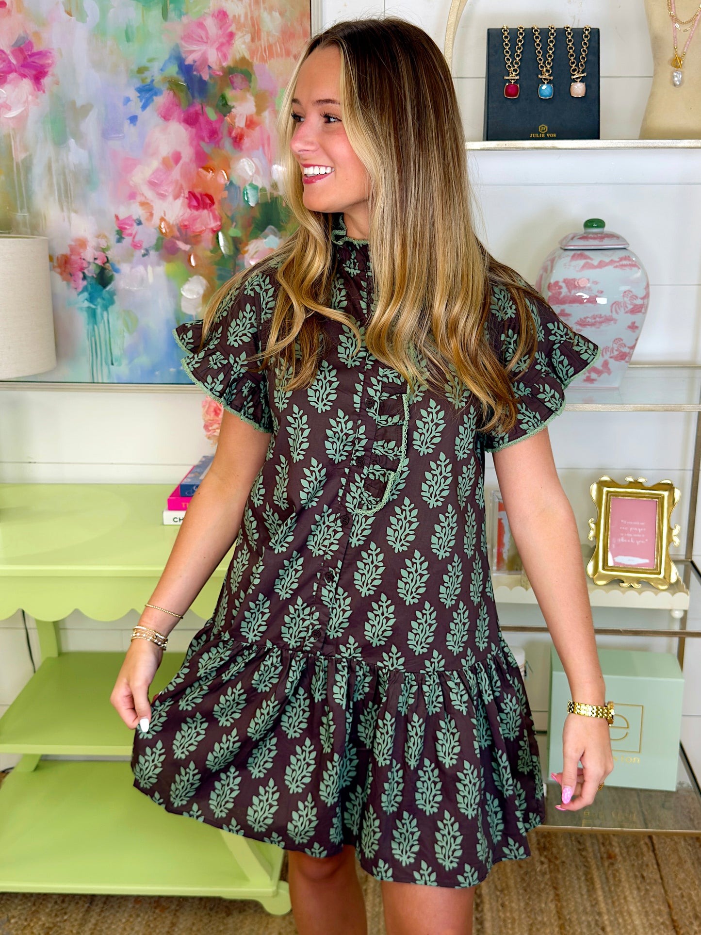 The Everly Dress-Mini Dress-Entro-The Village Shoppe, Women’s Fashion Boutique, Shop Online and In Store - Located in Muscle Shoals, AL.