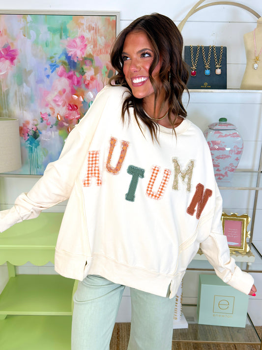 Autumn Vibes Only Sweatshirt-Sweatshirt-Peach Love California-The Village Shoppe, Women’s Fashion Boutique, Shop Online and In Store - Located in Muscle Shoals, AL.