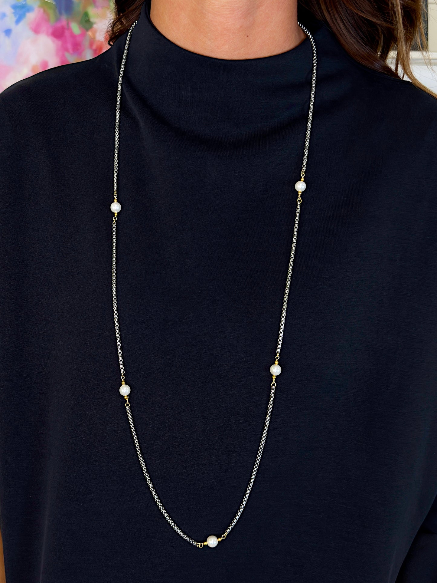 Dotted in Pearls Necklace-Necklaces-The Village Shoppe-The Village Shoppe, Women’s Fashion Boutique, Shop Online and In Store - Located in Muscle Shoals, AL.