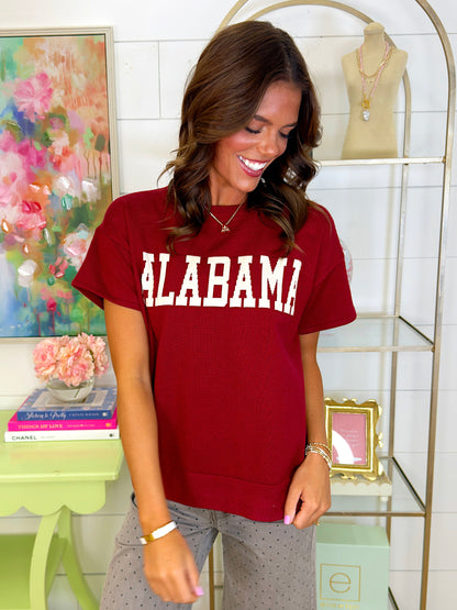 Rammer Jammer Sweater-Short Sleeves-Tea N Rose-The Village Shoppe, Women’s Fashion Boutique, Shop Online and In Store - Located in Muscle Shoals, AL.