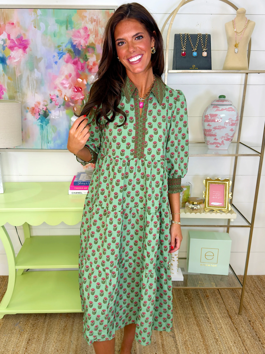 The Anora Midi Dress-Midi Dress-Mary Square-The Village Shoppe, Women’s Fashion Boutique, Shop Online and In Store - Located in Muscle Shoals, AL.