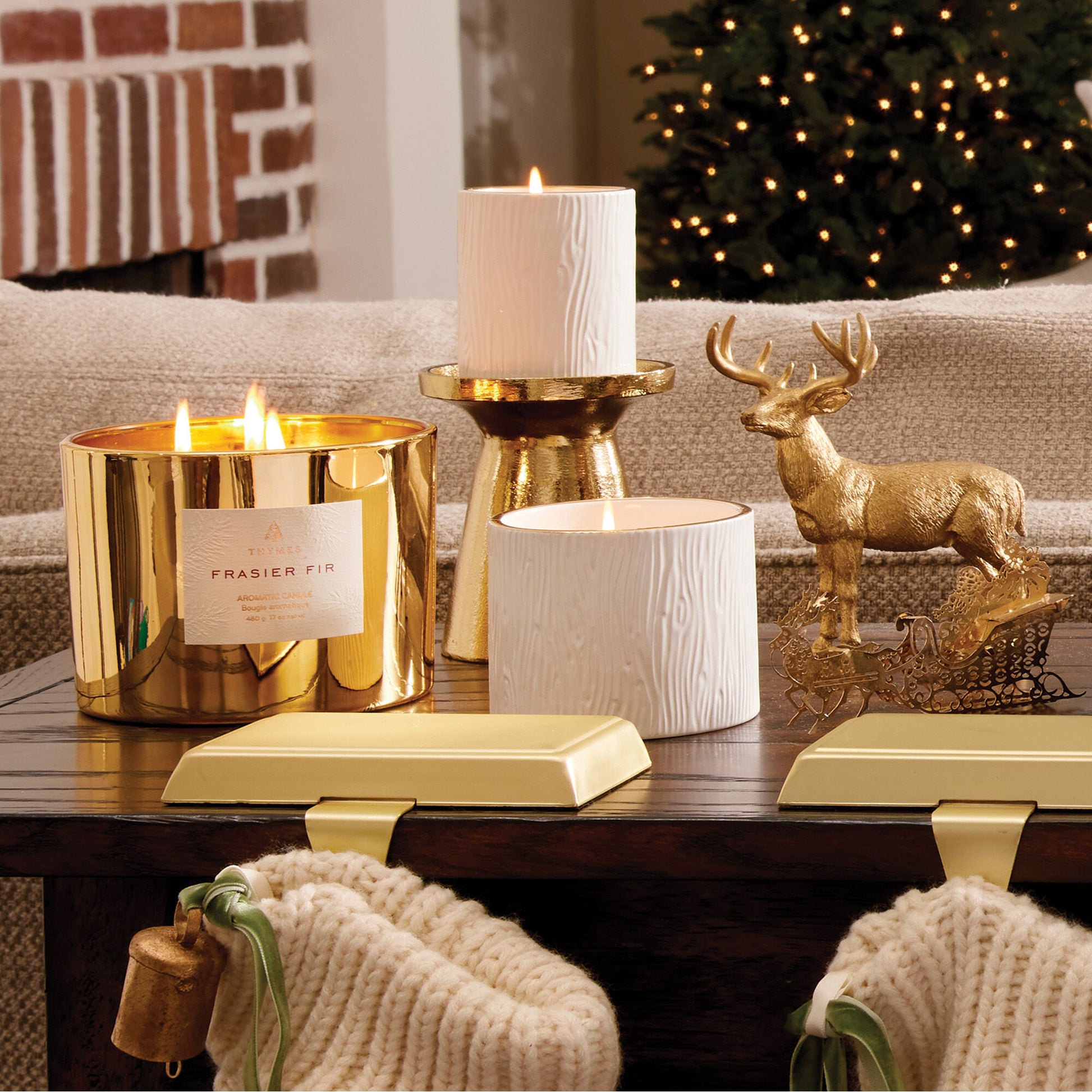 Thymes Frasier Fir Petite Ceramic Candle-Candles-Thymes-The Village Shoppe, Women’s Fashion Boutique, Shop Online and In Store - Located in Muscle Shoals, AL.
