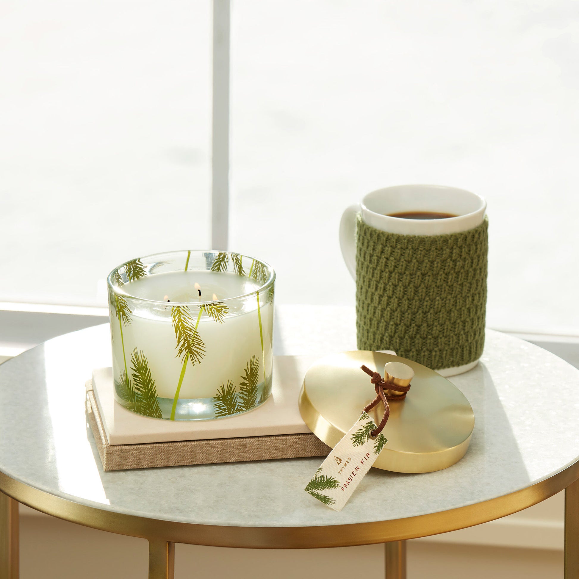 Thymes Frasier Fir Pine Needle 3-Wick Candle-Candles-Thymes-The Village Shoppe, Women’s Fashion Boutique, Shop Online and In Store - Located in Muscle Shoals, AL.