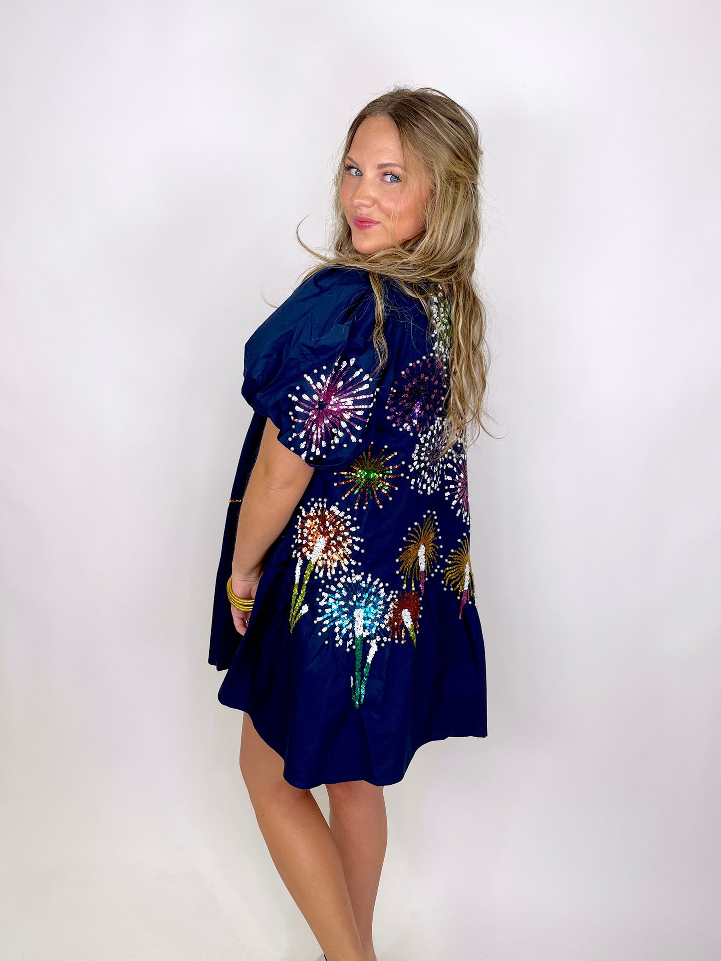 Firework Dress | Queen of Sparkles-Mini Dress-Queen of Sparkles-The Village Shoppe, Women’s Fashion Boutique, Shop Online and In Store - Located in Muscle Shoals, AL.