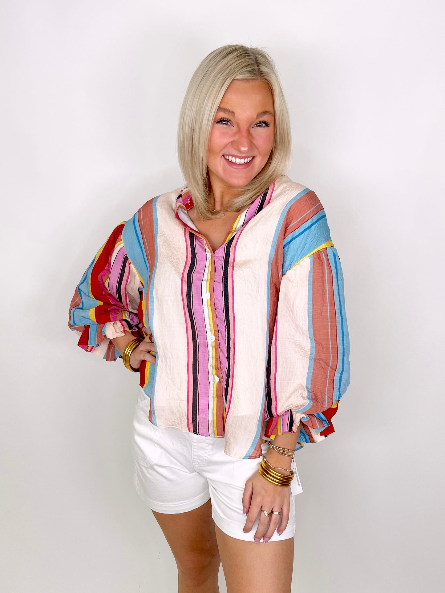 The Lennon Blouse-Long Sleeves-Fate-The Village Shoppe, Women’s Fashion Boutique, Shop Online and In Store - Located in Muscle Shoals, AL.