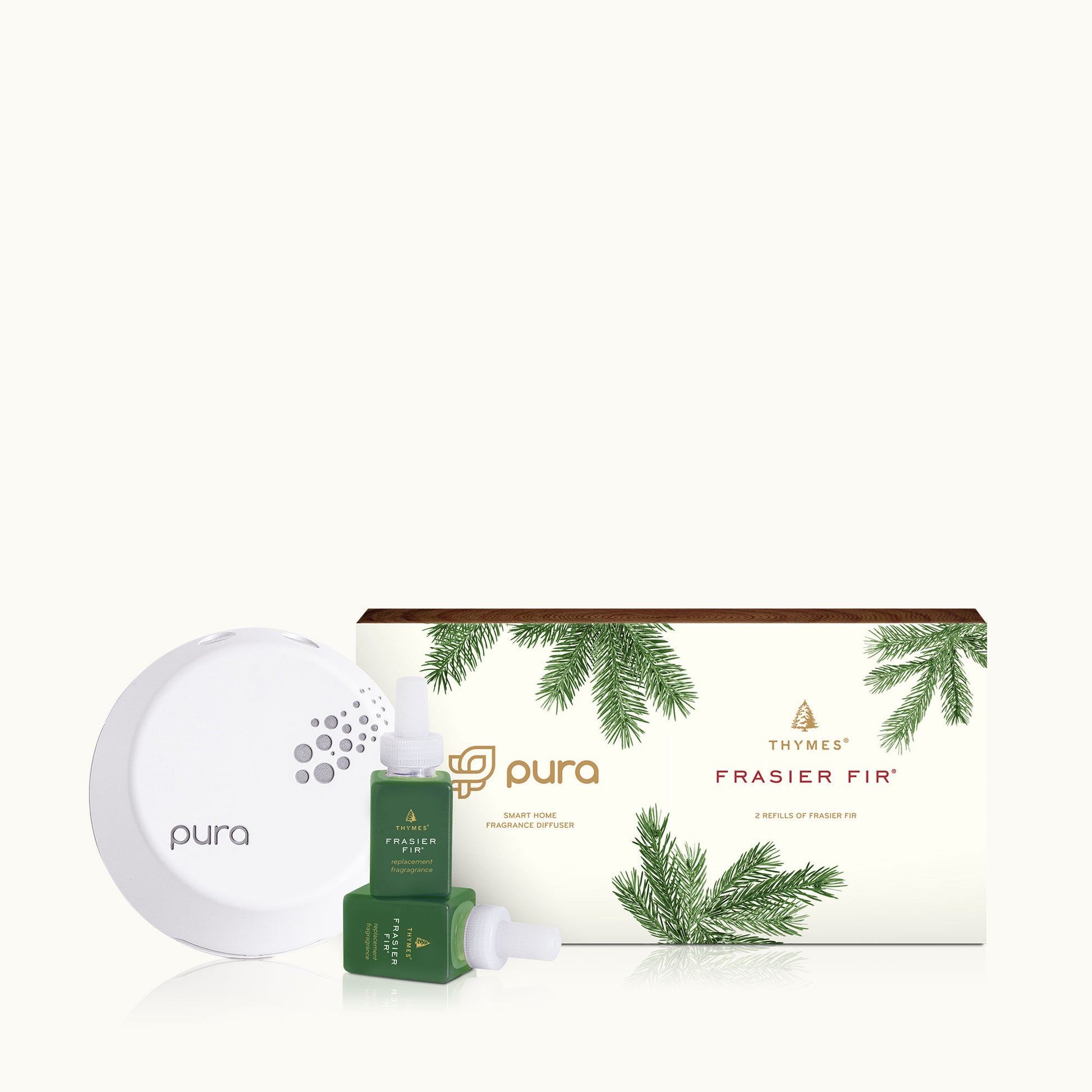 Thymes Frasier Fir Pura Smart Home Diffuser Kit-Diffuser-Thymes-The Village Shoppe, Women’s Fashion Boutique, Shop Online and In Store - Located in Muscle Shoals, AL.