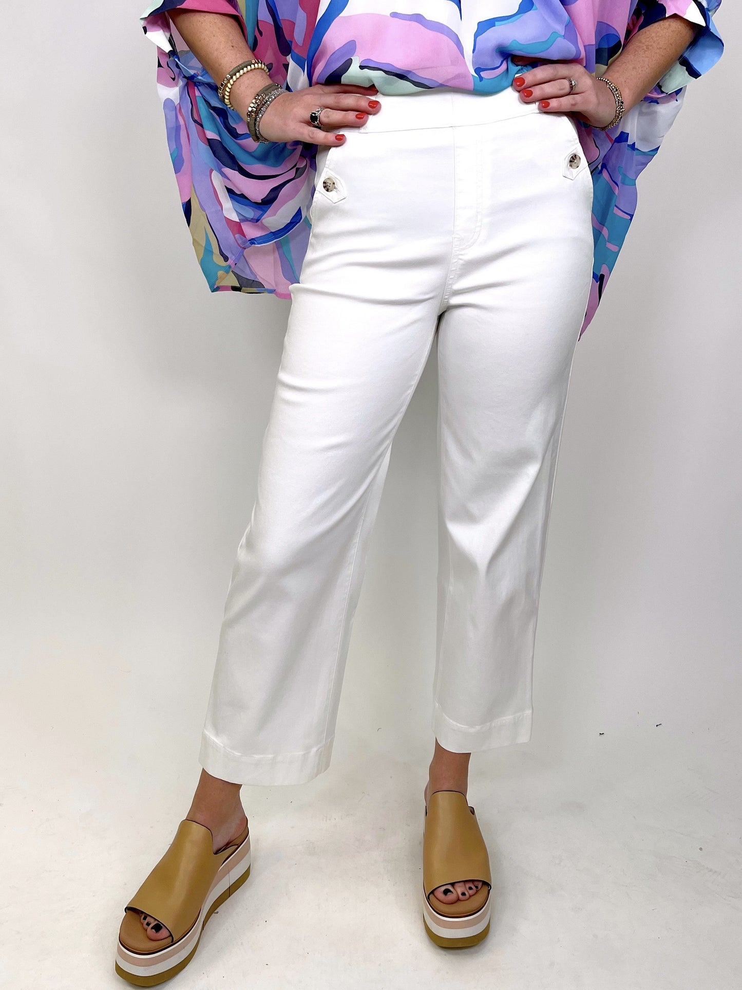 Spanx Twill Cropped Wide Leg Pant-Pull On Pant-Spanx-The Village Shoppe, Women’s Fashion Boutique, Shop Online and In Store - Located in Muscle Shoals, AL.