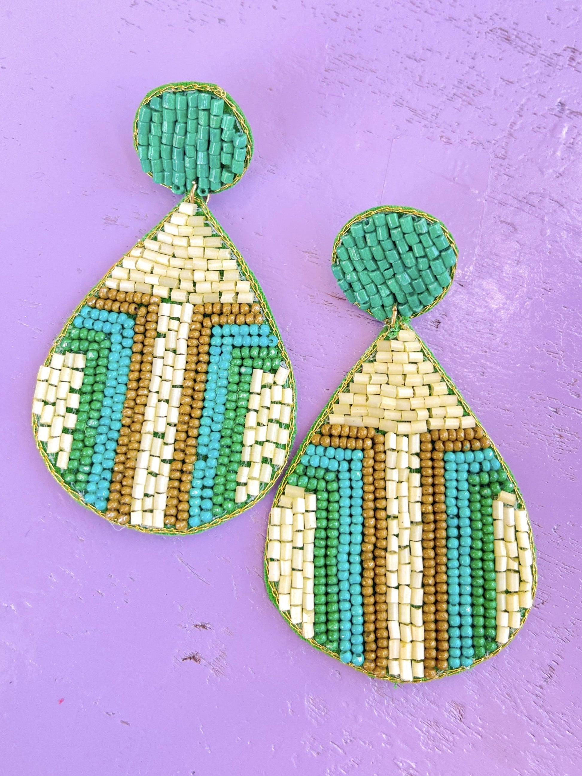 More Hearts Than Mine Earrings-Seed Beed Earring-Golden Stella-The Village Shoppe, Women’s Fashion Boutique, Shop Online and In Store - Located in Muscle Shoals, AL.