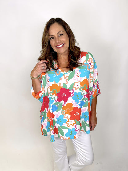 The Adrienne Top-Short Sleeves-Adrienne-The Village Shoppe, Women’s Fashion Boutique, Shop Online and In Store - Located in Muscle Shoals, AL.